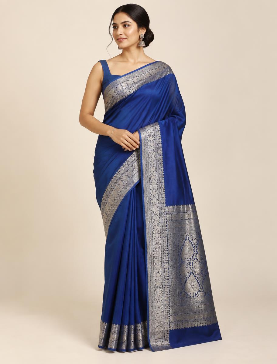 Regal Navy Bandhan Saree — Navy Blue Art Silk saree